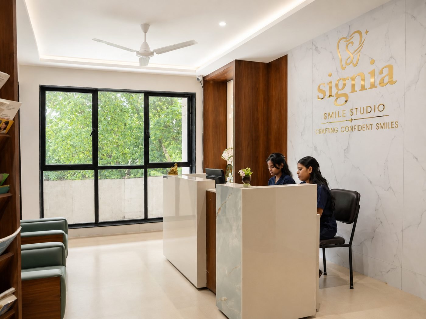 Reception at Signia Smile Studio, Raipur